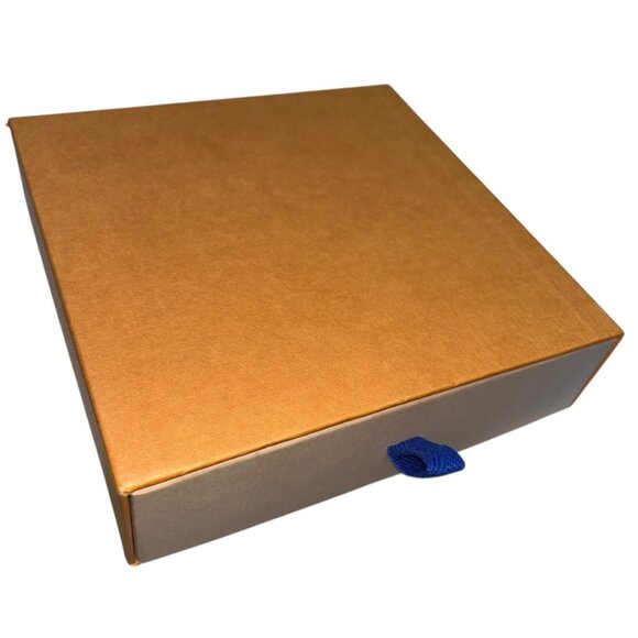 louis vuitton french orange classic wallet drawer box empty cardboard - Picture 2 of 3